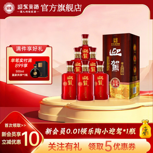 迎驾淮南子尊品浓香42度450ml*6