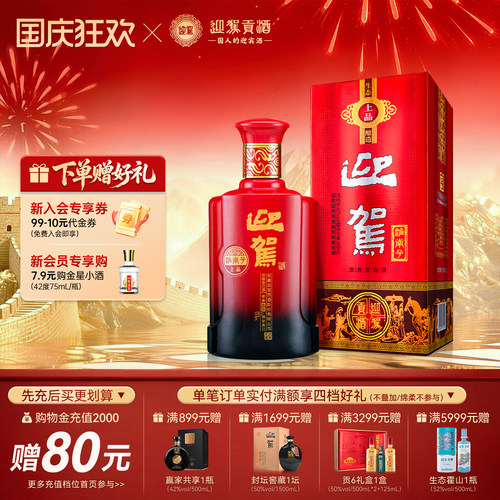迎驾贡酒淮南子上品42度450ml