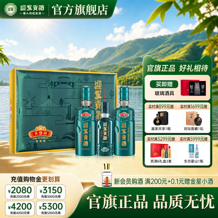 【官方旗舰】迎驾贡酒贡9礼盒50度520ml*2瓶白酒宴请送礼收藏洞9