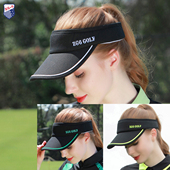 无顶帽子 6高尔夫球帽运动女空顶帽球帽黑色防晒遮阳时尚