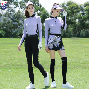 ZG-6高尔夫女装球服装女士运动长袖速干上衣golf服装女短裙长裤女