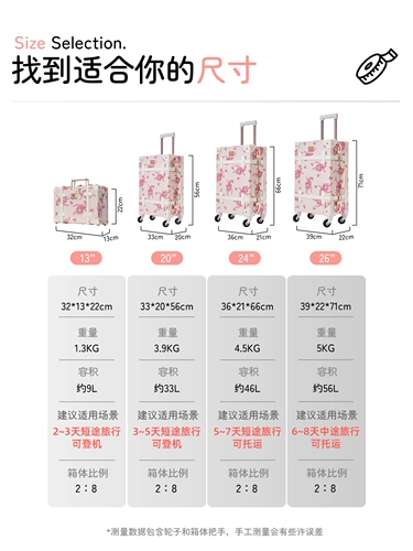 Ретро универсальный чемодан, сумка, 20 дюймов