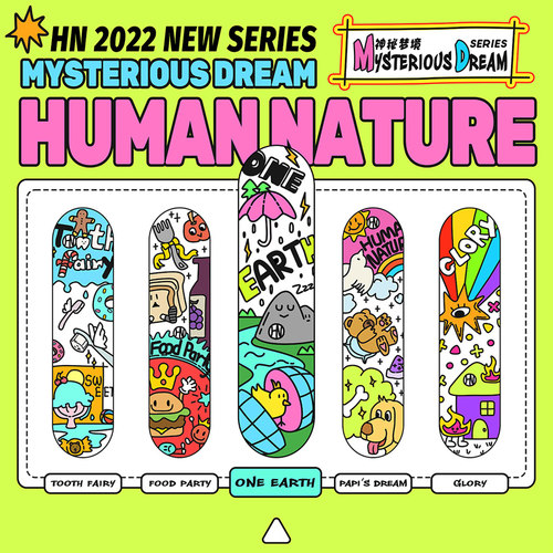 hn滑板国际插画大师组装双翘板