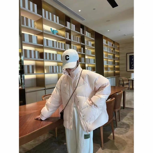 加厚保暖外dmt074 宽松显瘦立领羽绒服女短款 2025秋冬新款 韩版