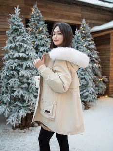 派克服女2025新款 可拆连外套dyd1801 中长款