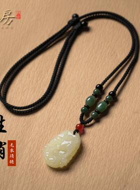 朴房古风玉石生肖毛衣炼