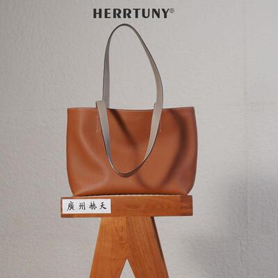 herrtuny头层TOGO牛皮包包小号托特包手提真皮包女士单肩包