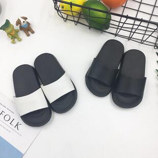 KHD品牌中小童拖鞋 纯色家居软底男女一家三口宝宝儿童平底凉拖鞋