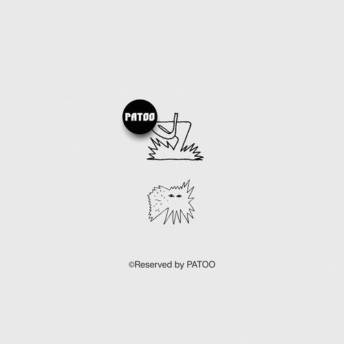 【PATOO怕痛】草 插画师Raven合作款 原创纹身贴 黑白 礼品