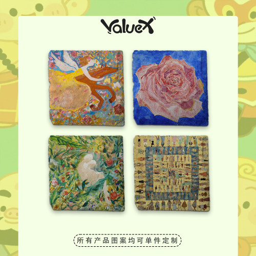 ValueX&冯仕恒原创天然岩石冰箱贴可定制磁吸文创个性工艺品礼品