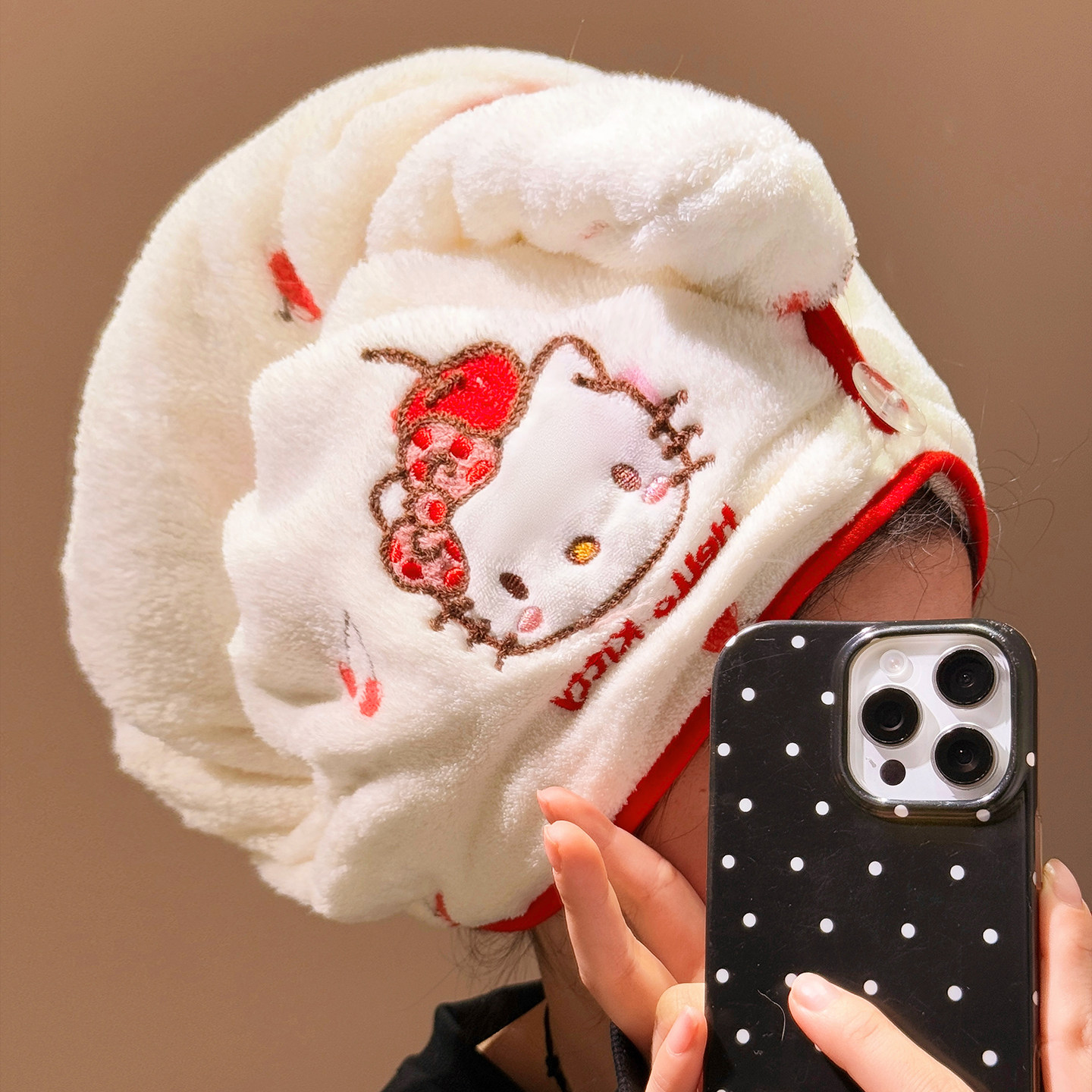 可爱hellokitty干发帽女超强吸水速干包头发毛巾加厚浴帽2026新款