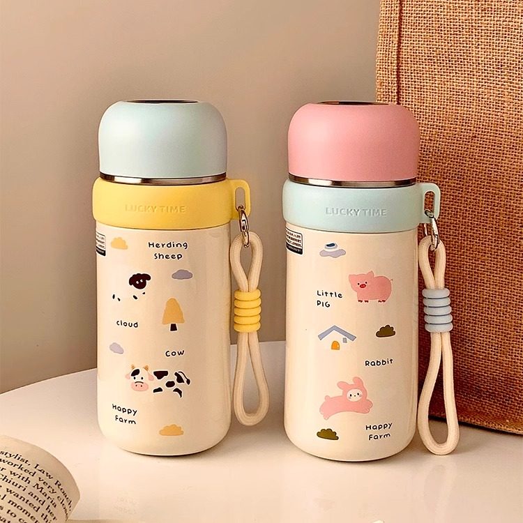 小红书同款高颜值学生保温杯316不锈钢一杯三用水杯子上学专用女,餐饮具,保冷/保温杯,淘宝优惠券,粉丝福利购,淘宝优惠卷