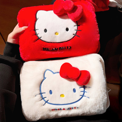 Hellokitty热水袋充电防爆暖水袋女生冬季保暖可爱毛绒暖手暖宝宝