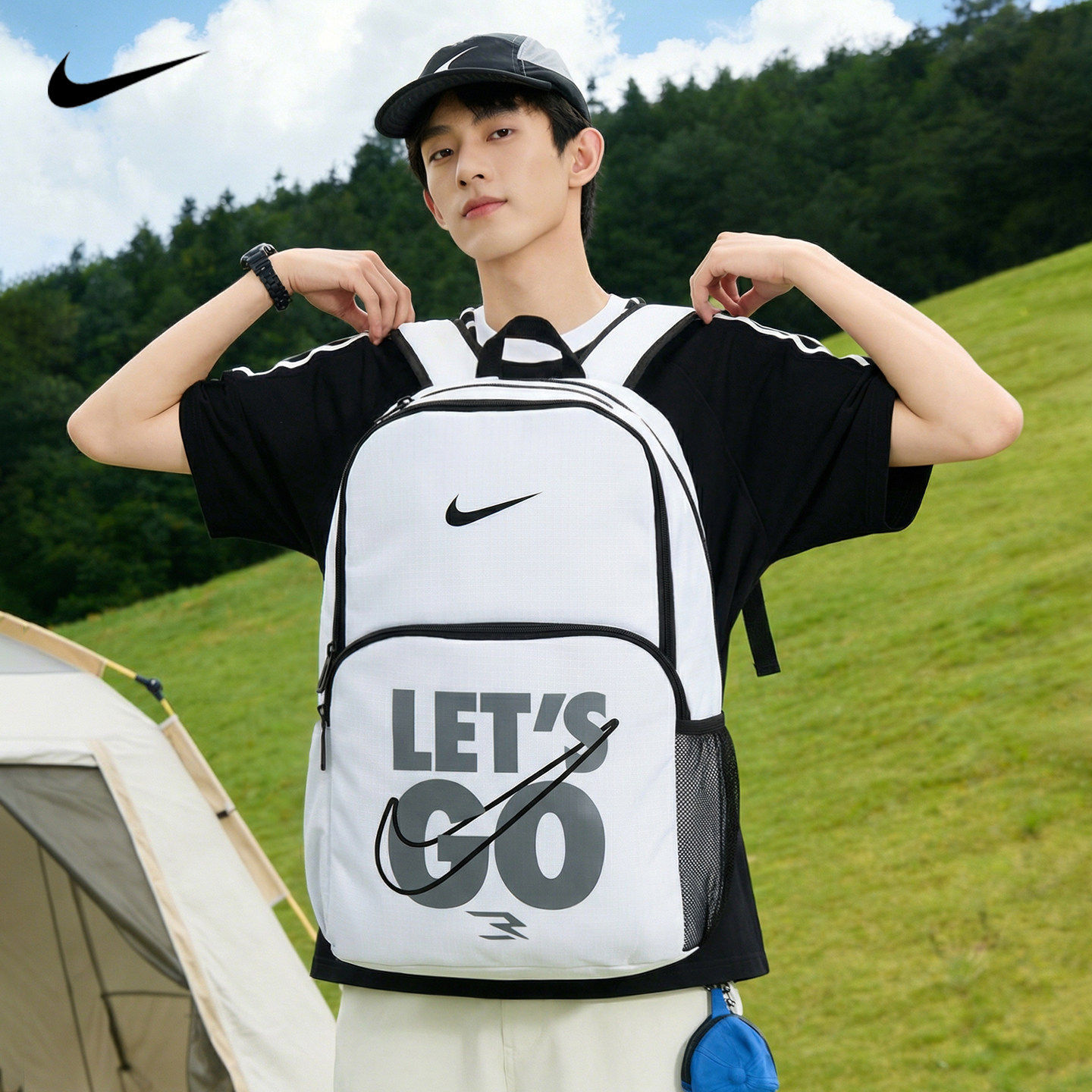 耐克nike双肩包学生大容量2026新款aj乔丹初高中生男女款书包背包