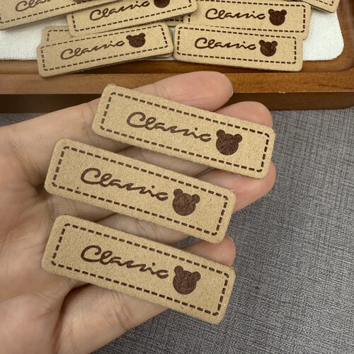 小熊皮标现货韩国原创宠物布标可爱织唛标可缝手工DIY布贴包包标