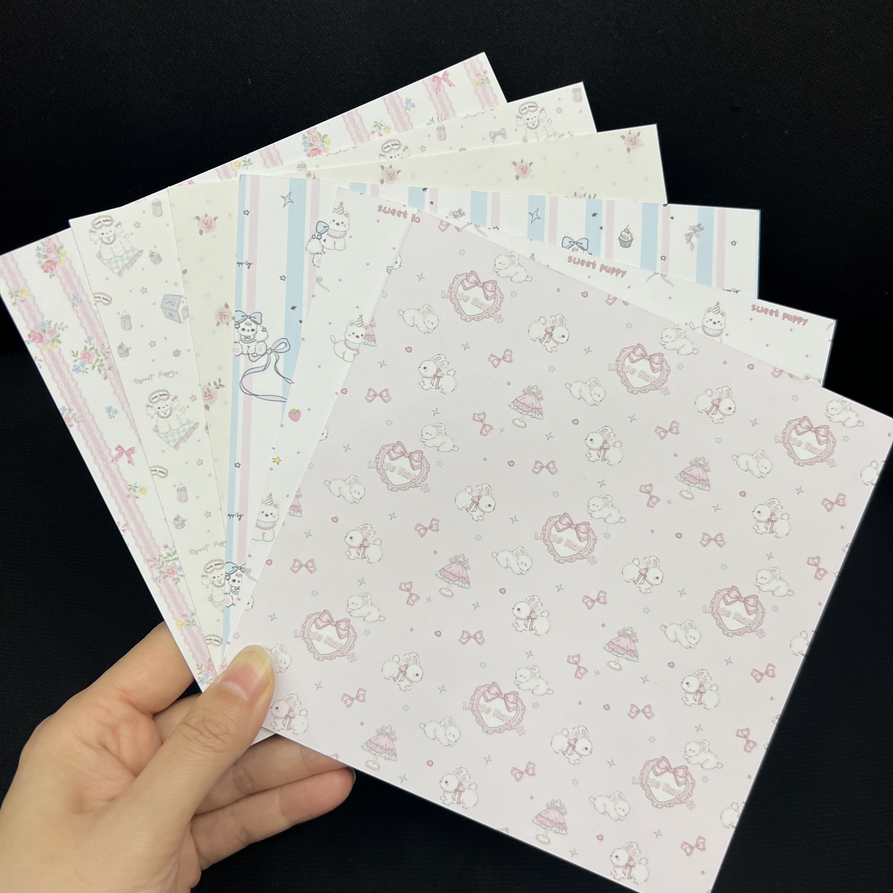 肠圈背卡现货可定制免费设计发圈发夹卡背卡各种装饰卡片现货