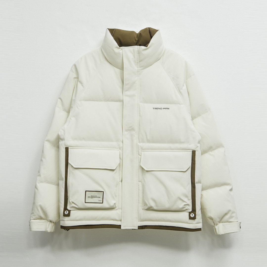 ALT阿恩蓝拓立领冬季短款羽绒服