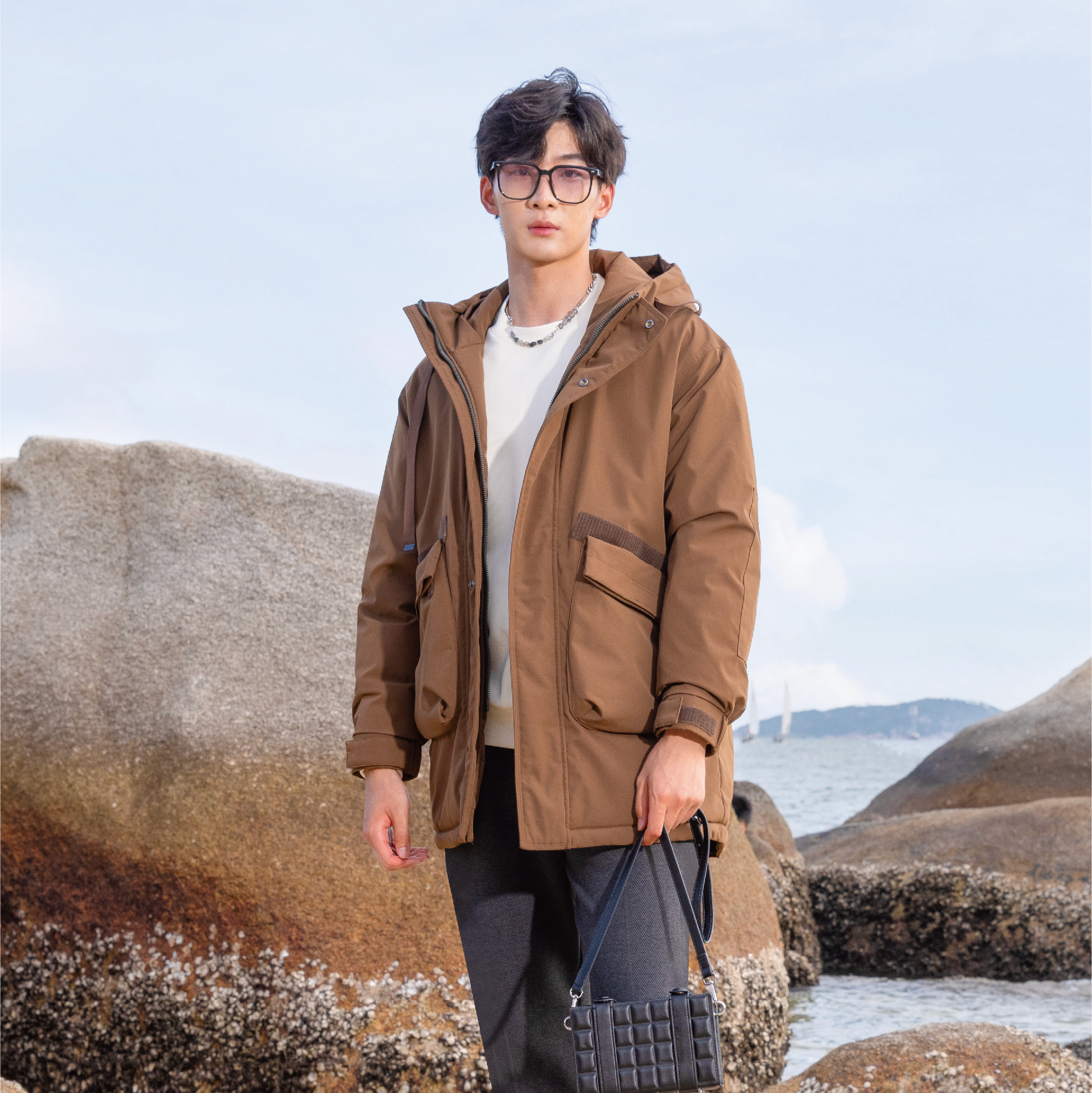 ALT阿恩蓝拓2024冬季短款羽绒服BY41190070原999专柜正品