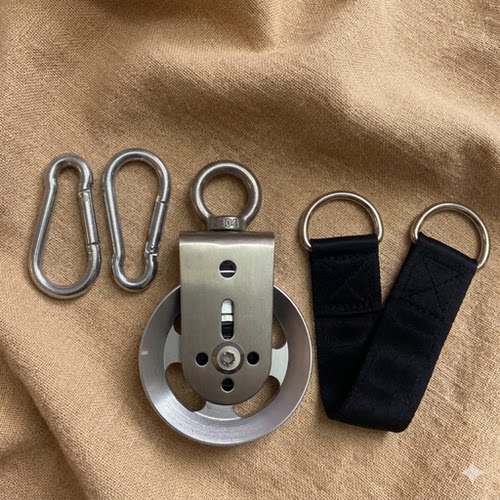 健身器材家用diy高位下拉绳索滑轮三头肌训练绳多功能健身器材
