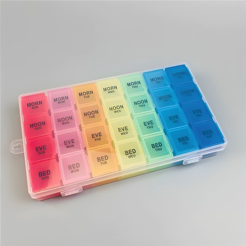 药盒英式大容量一周28格分装盒子