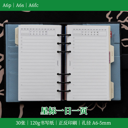 A6p A6s A6fc｜星标一日一页 待办时间轴日计划 donelist内页