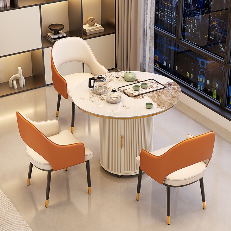 阳台茶桌椅组合家用小茶台2024新款小型可移动茶车网红茶几泡茶桌