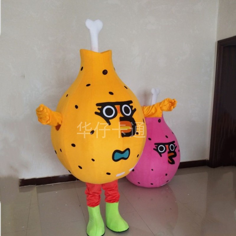 薯条汉堡卡通人偶服装鸡腿玩偶服