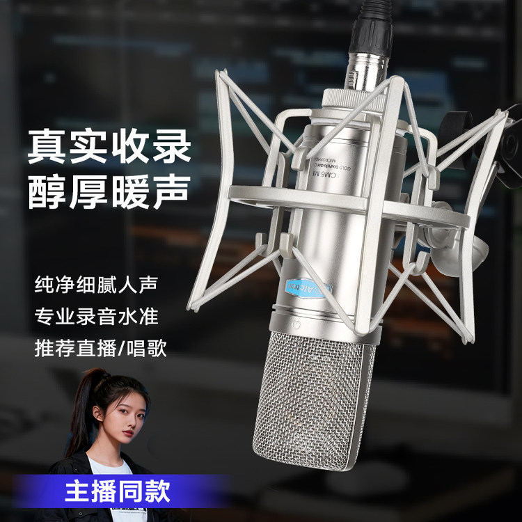 Alctron/爱克创 CM6 MKII大振膜电容录音麦克风电台YY主播麦克风