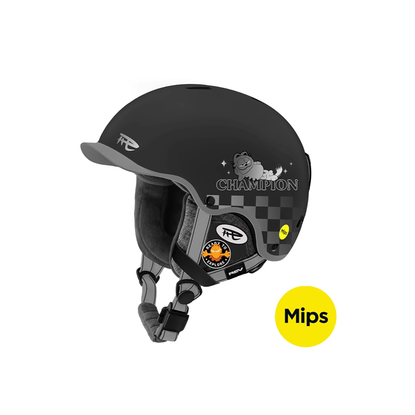 REV锐伍加菲猫赛道狂徒 F3滑雪头盔MIPS亚洲头型头盔男女款