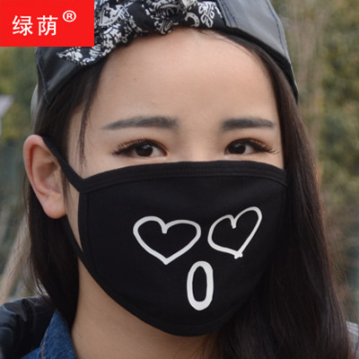 卡通表情口罩情侣纯棉个性防尘防雾霾口罩时尚防晒夏季薄款男女春