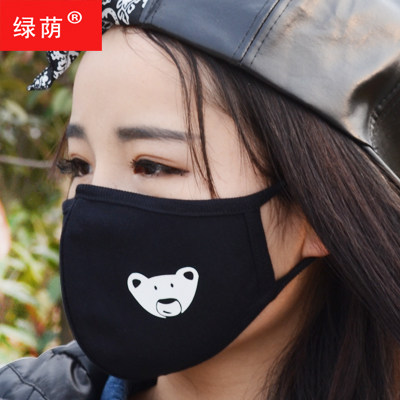 城市猎人同款纯棉立体纯黑色带鼻夹可塑鼻型出行必备夏季口罩薄款