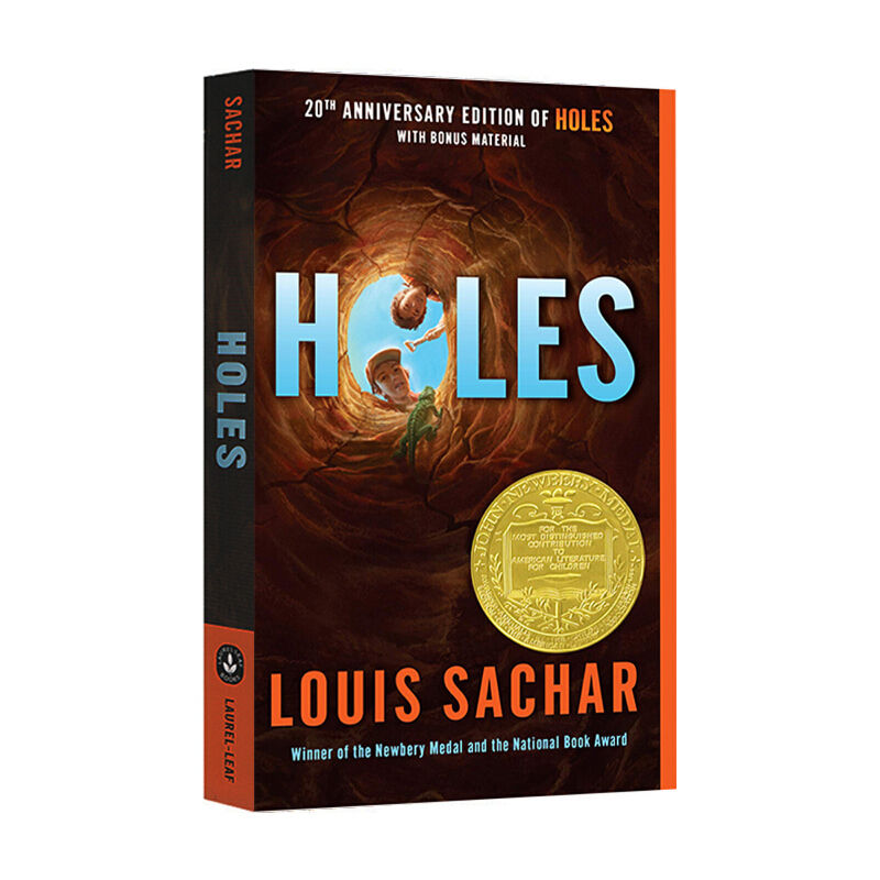 现货英文原版 Holes别有洞天洞 660L纽伯瑞金奖 Louis Sachar儿童文学纽伯瑞悬疑探险 7-12岁