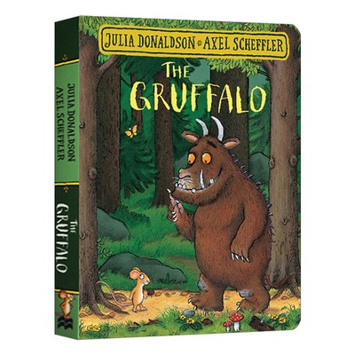 现货 英文原版 咕噜牛绘本 纸板 The Gruffalo 朱莉娅唐纳森 Julia Donaldson 插画大师阿克塞尔作品 经典图画故事书 0-3-6岁