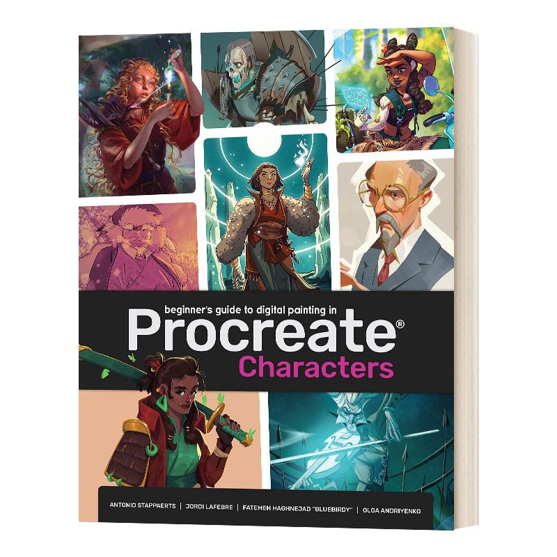 现货 英文原版 Beginner's Guide To Procreate 进口艺术 初学者的Procreate指南：字符：如何在iPad上创建字符 3dtotal