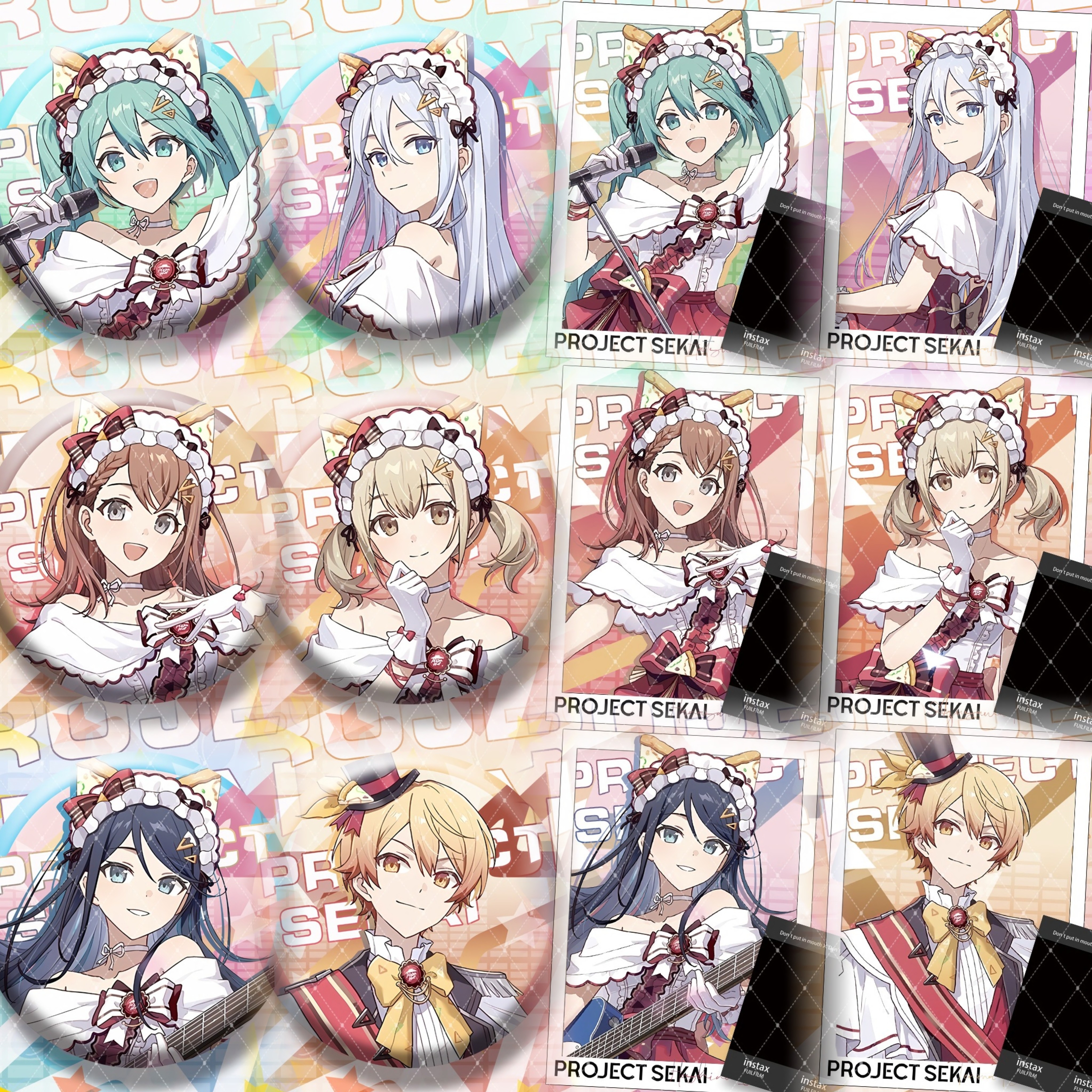 世界计划pjsk必胜客联动星乃一歌初音未来宵崎奏天马司徽章小卡