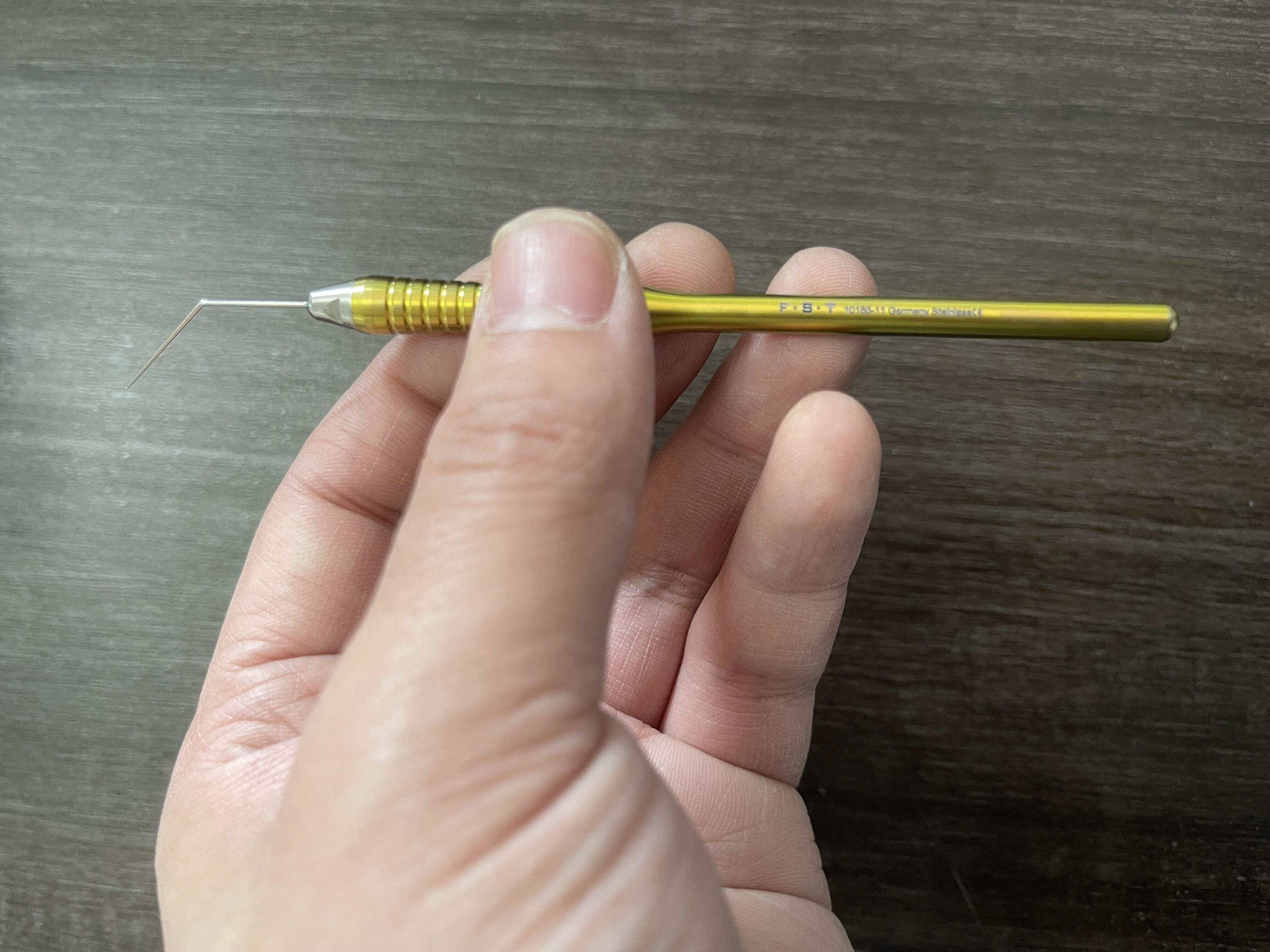 FST钛合金解剖针10165-11 Titanium Micro Point 实验室微型针