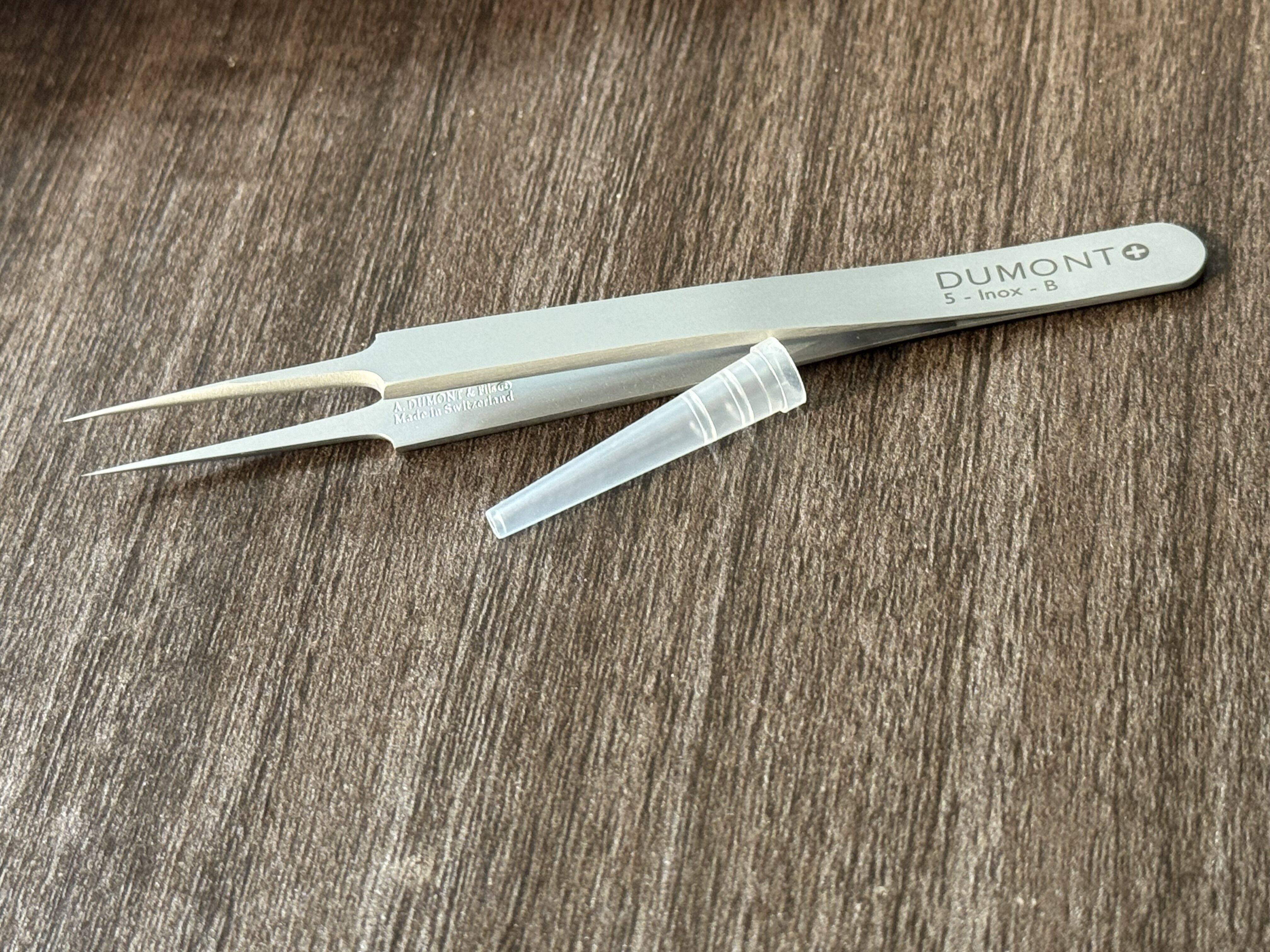 Swiss Dumont forceps 0208-5-PS imported laboratory animal anatomy microscopic forceps 0 05*0 01mm