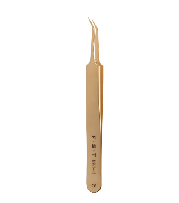 FST镊子11911-11 Gold Plated Forceps 实验室镀金镊子