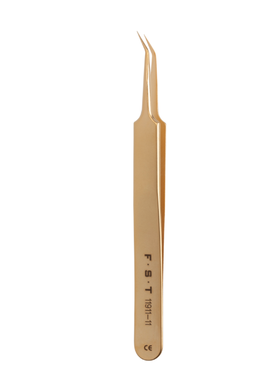 FST镊子11911-11 Gold Plated Forceps 实验室镀金镊子