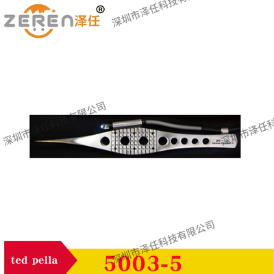 tedpella发光人体工学包埋镊子5003-5 带灯光动物解剖组织镊子