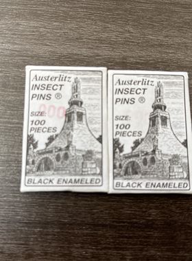 FST解剖针26000-25 黑色动物解剖插针#000