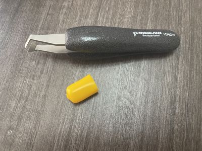 美国Techni-tool镊子15AGW-DN 黑色海绵防静电切割精细镊子