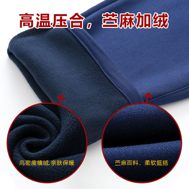 NEW AND IMPROVED FLEECE SUIT CHINESE STYLE TANG SUIT MENS TWO-PIECE SET MEDITATION MONK SUIT LARGE SIZE LOOSE CASUAL MEN MULTICOLOR