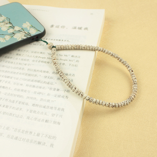 手机挂绳天然星月菩提手机链挂件手腕款挂饰高档中国风精致女串珠