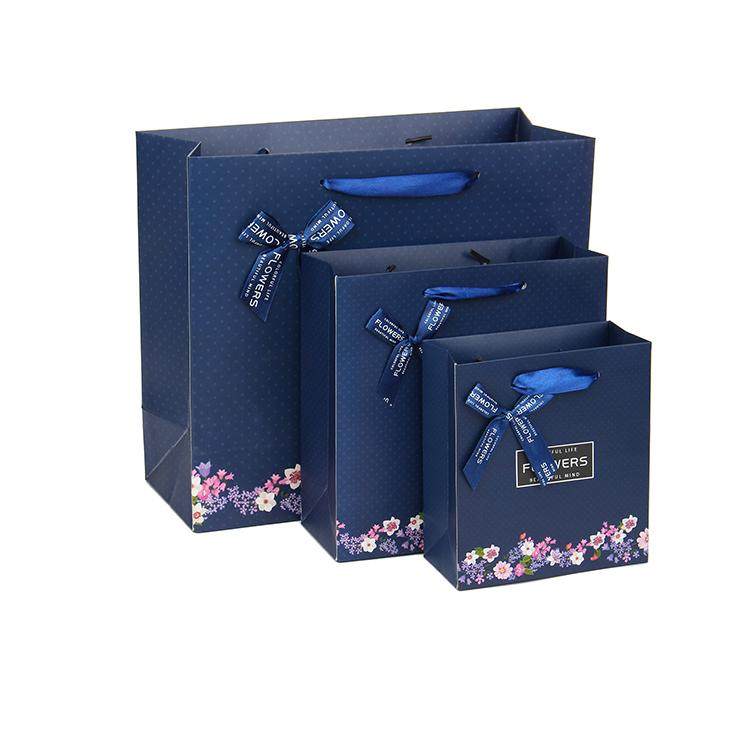 新款 礼品袋碎花礼物袋手提袋 纸袋 包装袋服装袋 回礼袋面膜袋子