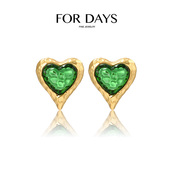 巴洛克琉璃爱心耳环 DAYS 呼呼专享 FOR