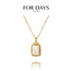 呼呼专享 FOR DAYS 仿古白色裂纹短款 项链