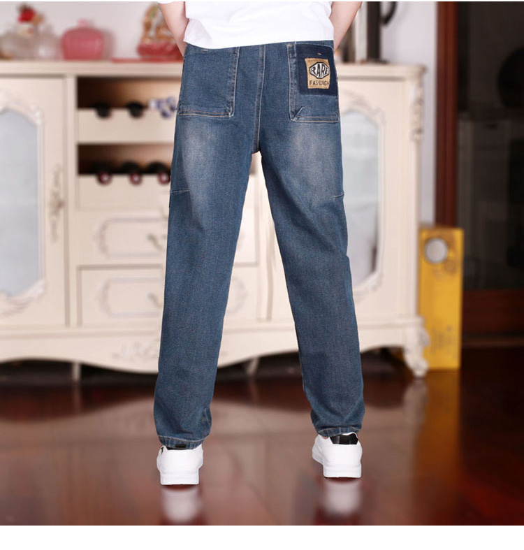 斯潘古尔男童牛仔长裤秋冬装