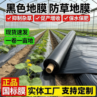 黑色地膜农用种菜园保温保湿防长草果树种植农田除草塑料胶布薄膜