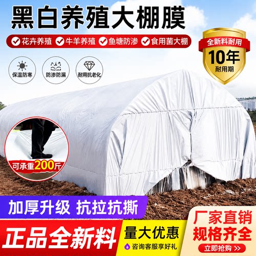 大棚防晒隔热膜进口黑白膜养殖加厚专用塑料薄膜降温反光膜保温膜